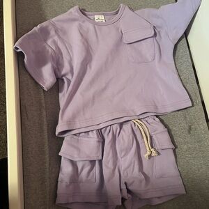 Little one shop  Lavender Matching Set